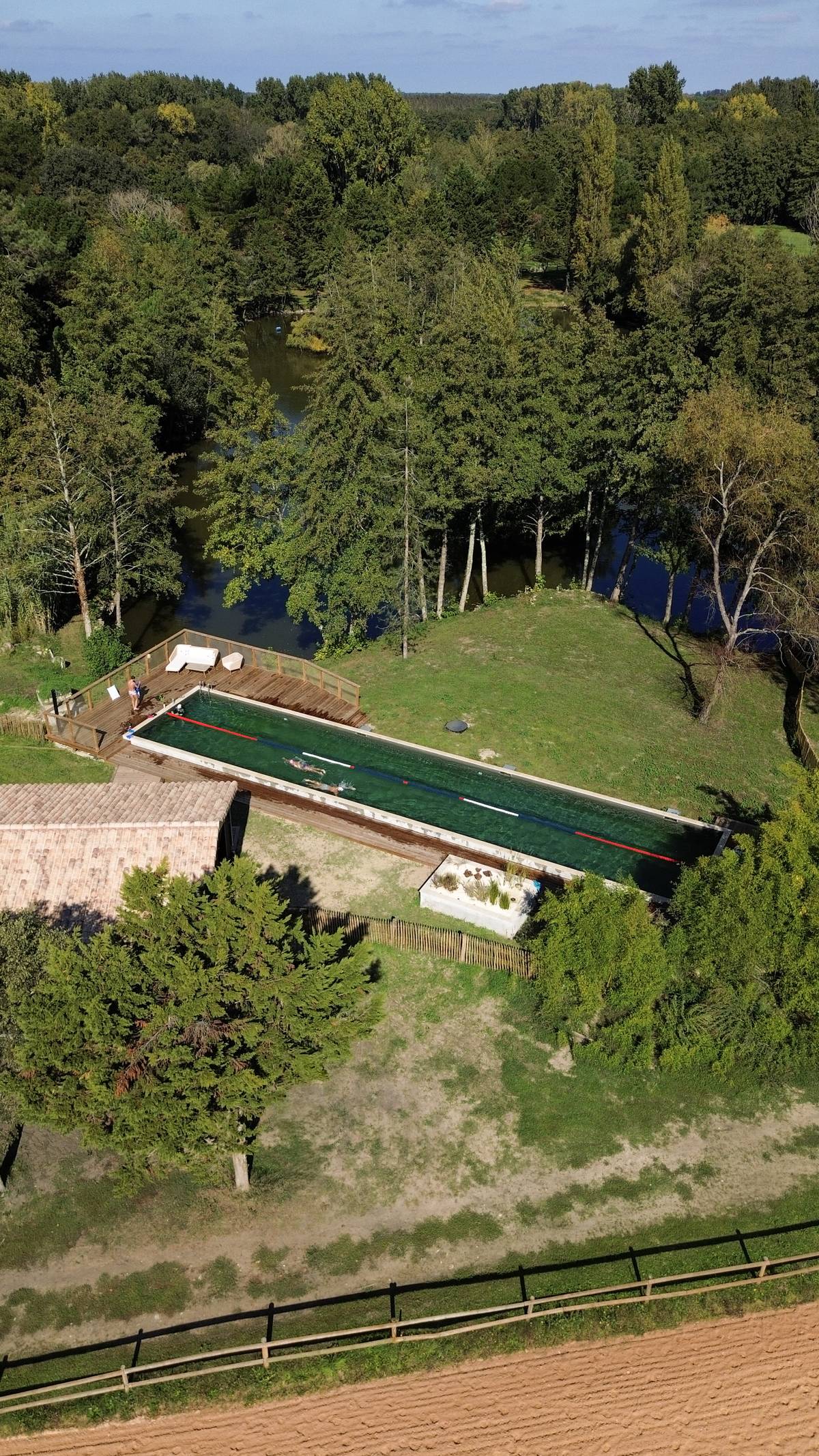 Vue aérienne du domaine
